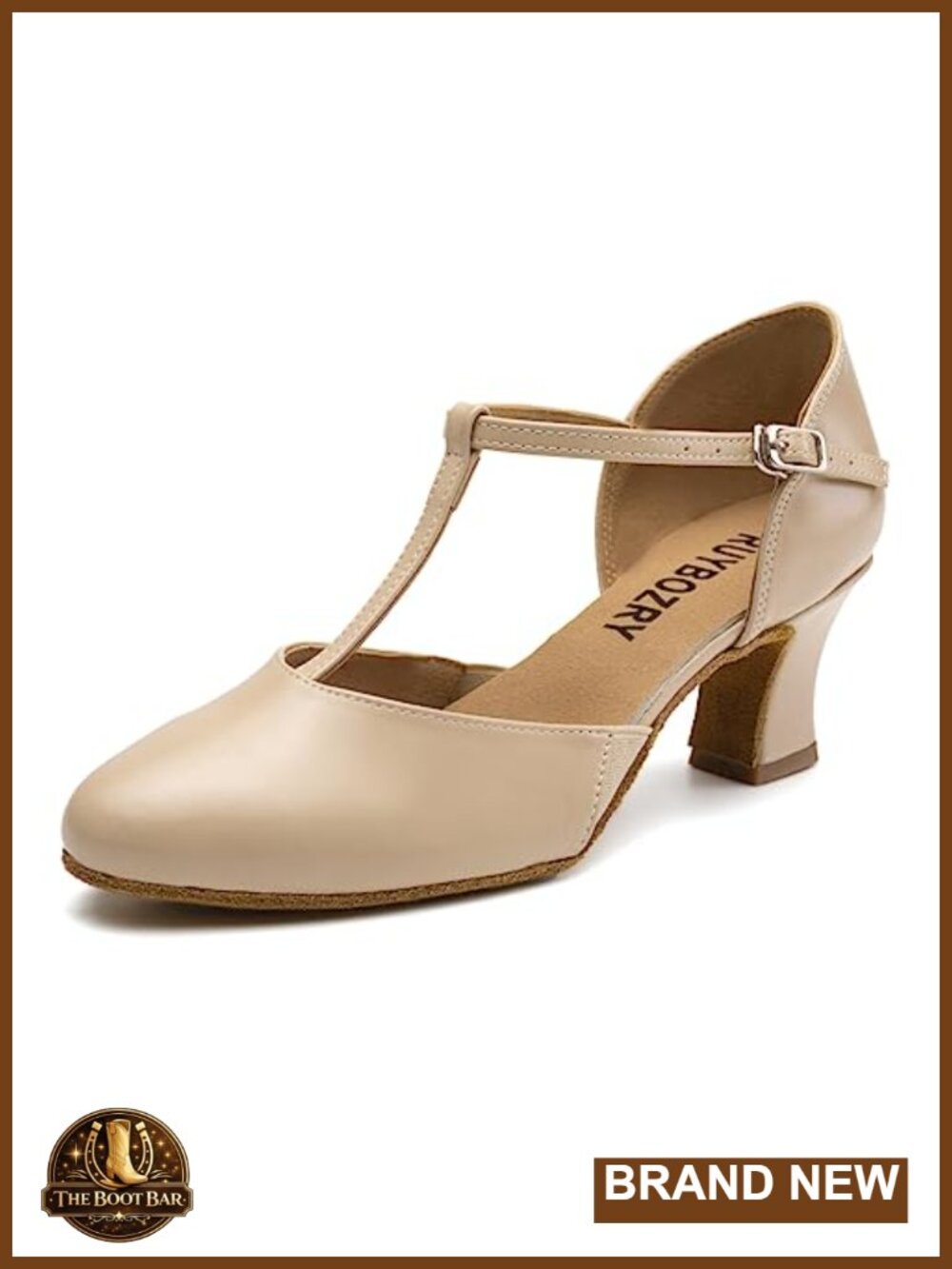 RUYBOZRY Women's T-Strap 1920s Character Dance Shoes 2.5"